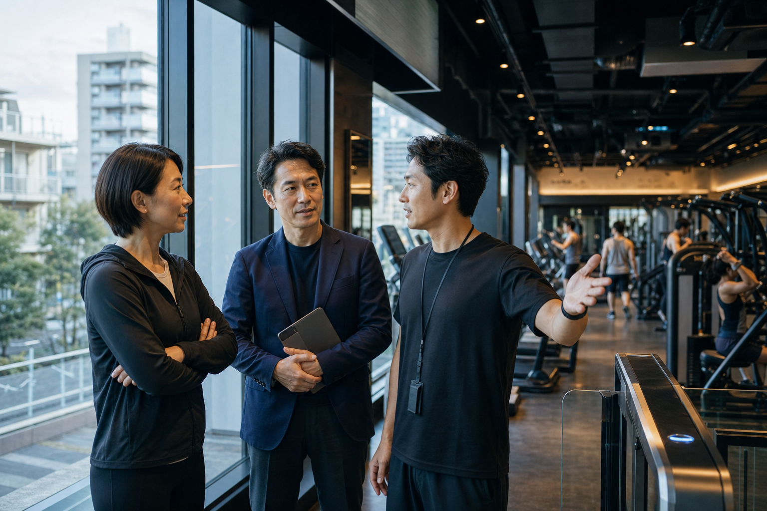 アーバンフィット買収から学ぶ24時間ジム承継を話し合う日本人の事業責任者と店舗運営者